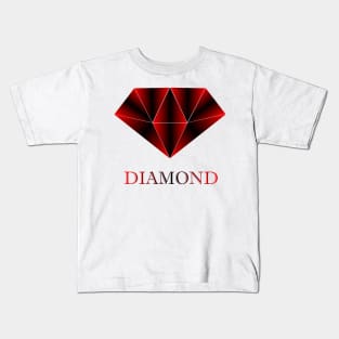 Red geometric diamond Kids T-Shirt